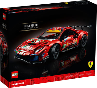 LEGO Technic 42125 Ferrari 488 GTE 'AF Corse #51' front box art