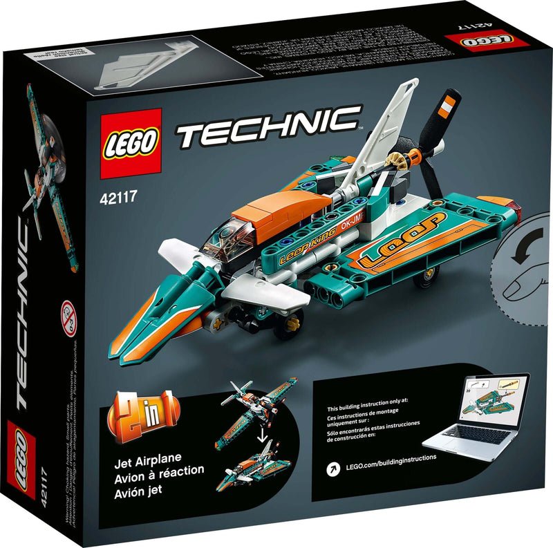 LEGO Technic 42117 Race Plane back box art